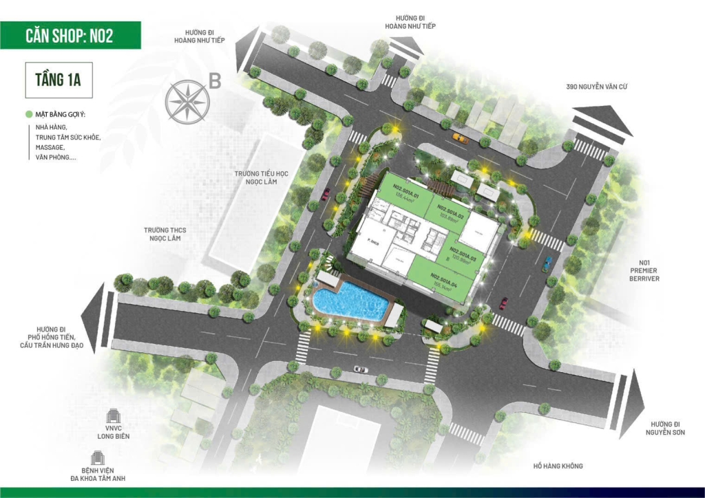 Shophouse Berriver Jardin - Cơ hội đầu tư vàng tại Long Biên, Hà Nội