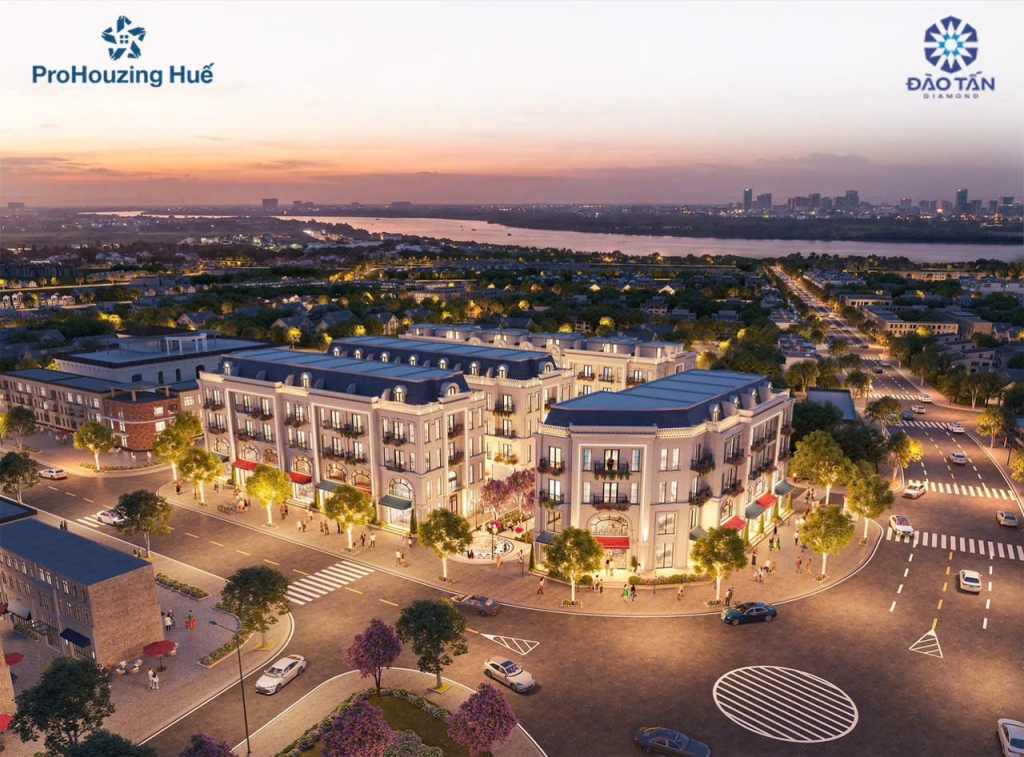 Chỉ 6 căn cuối Đào Tấn Diamond-06: Cơ hội vàng sở hữu shophouse trung tâm Huế