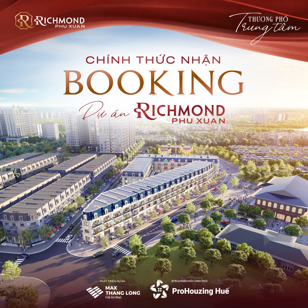 Shophouse Richmond Phú Xuân Huế: Giữ Chỗ 50 Triệu - Vị Trí Vàng Kinh Doanh Sầm Uất